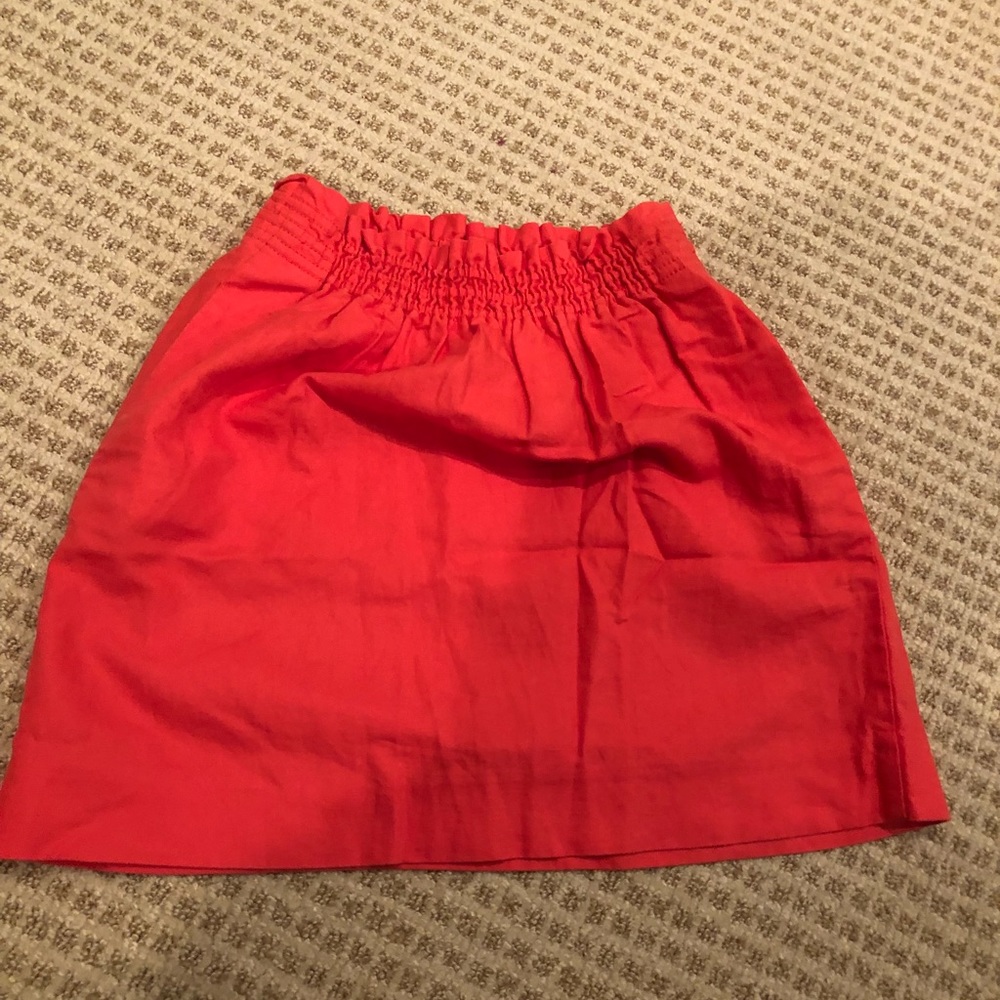 Jcrew casual shirt skirt with pockets